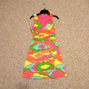 L'Amour by Nanette Lepore neon skater dress